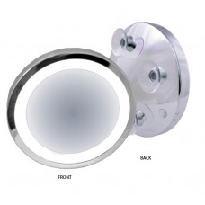 M838 - 7X LED Chrome Suction Mirror