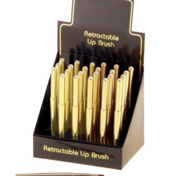 Retractable Lip Brush Gold/silver