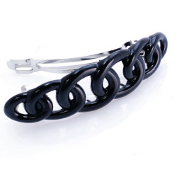 21680 - AUTO BARRETTE BLACK  3 1/2