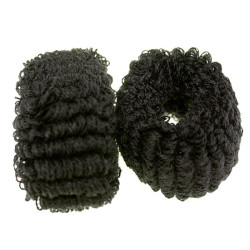 61556 - Black Italian Scrunchy 2/Cardrd