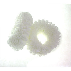 61558 - White Italian Scrunchy 2/Cardrd