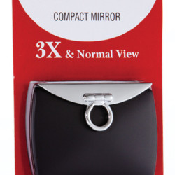 M568B - 3X & Normal Compact Mirror, Blister Pack