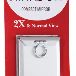 M614B - 2X & Normal Compact Mirror, Blister Pack