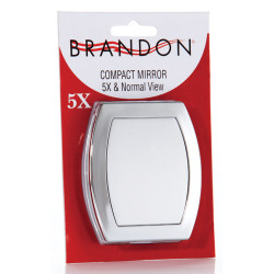 M654B - 5X & Normal Compact Mirror, Blister Pack