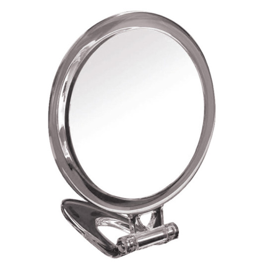 M713B - 5X & Normal Round Travel Compact Mirror M713B - 5X & Normal Round Travel Compact Mirror