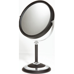 M820 - 10X & Normal View Vanity Mirror Black